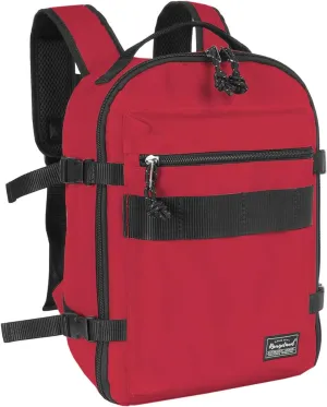 Child's Travel Backpack for Ages 3-6 | Lightweight Suitcase Style Carry-On | 10L Weekender with Tablet Sleeve & Chest Strap | Red
