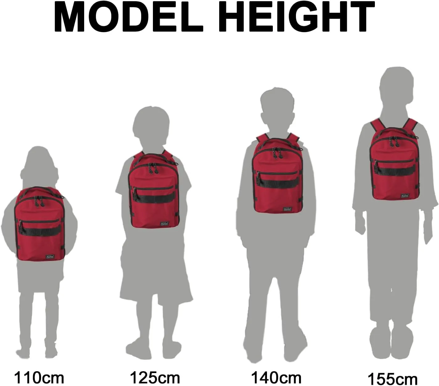 Child's Travel Backpack for Ages 3-6 | Lightweight Suitcase Style Carry-On | 10L Weekender with Tablet Sleeve & Chest Strap | Red