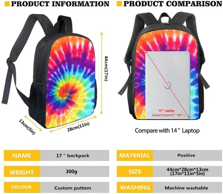 Chinoiserie Peach Blossom Backpack Set 3 Pcs Bags with Pink Flower Hand Drawing Lunch Box and Pencil Case for School Sport Travel Boys Kids Teens