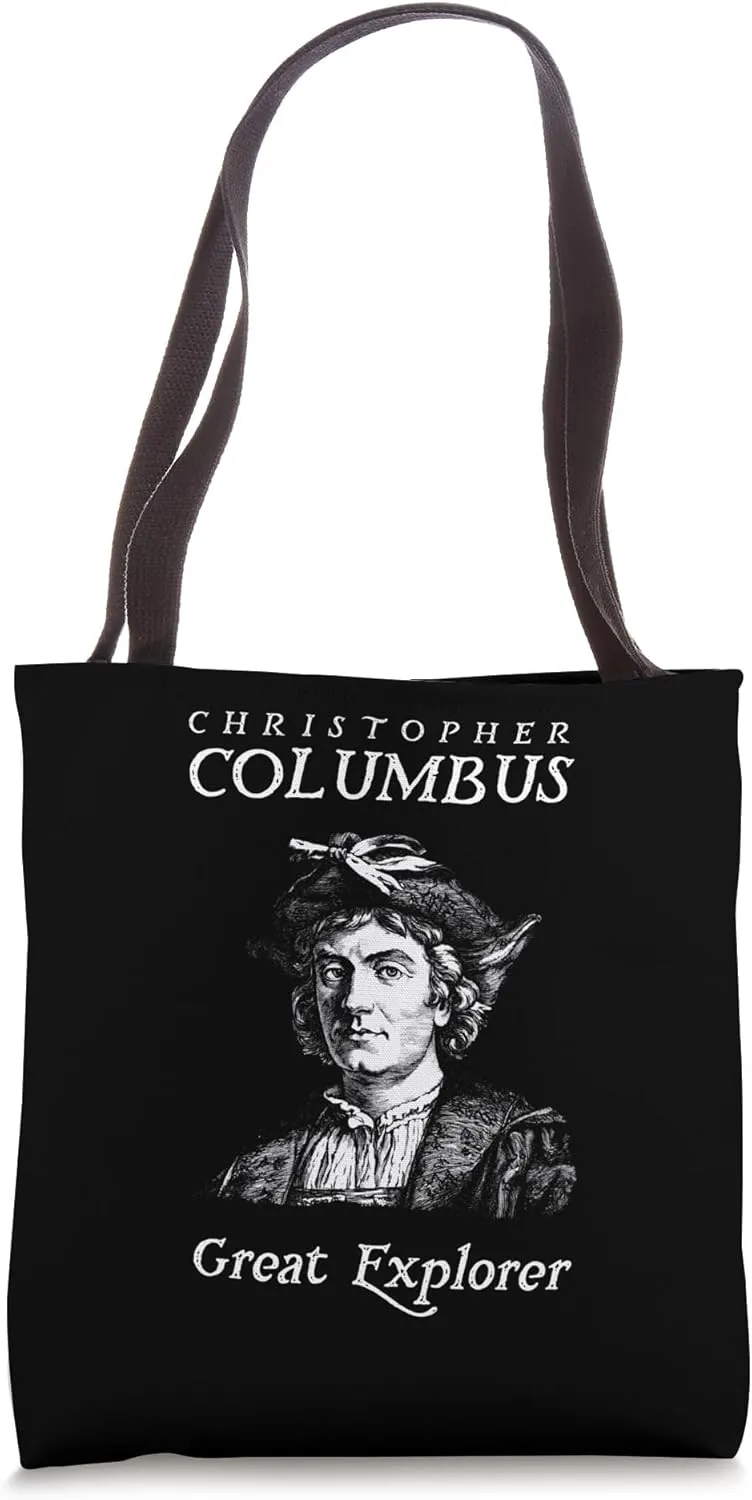 Christopher Columbus Great Explorer Design Tote Bag