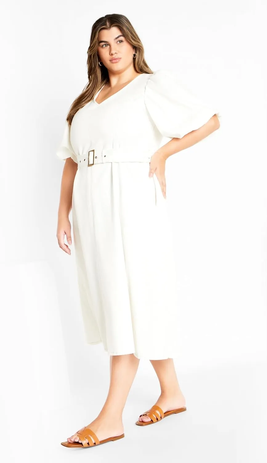 City Chic Women's Citychic Plus Size Dress Denim Delilah