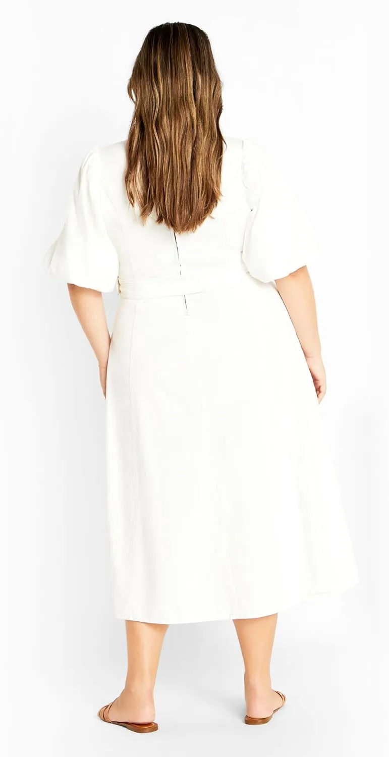 City Chic Women's Citychic Plus Size Dress Denim Delilah