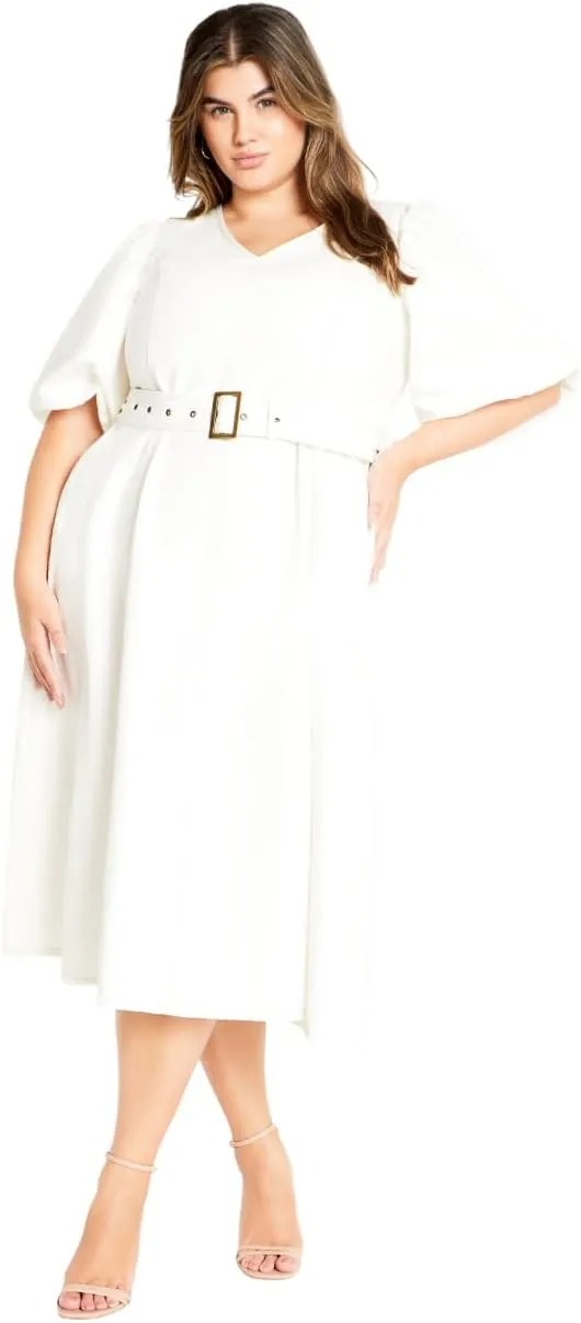 City Chic Women's Citychic Plus Size Dress Denim Delilah