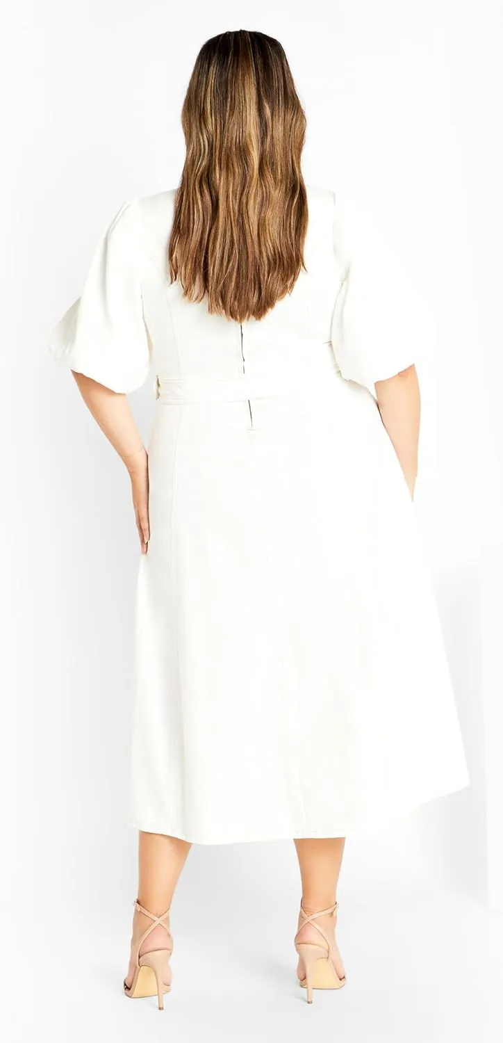 City Chic Women's Citychic Plus Size Dress Denim Delilah