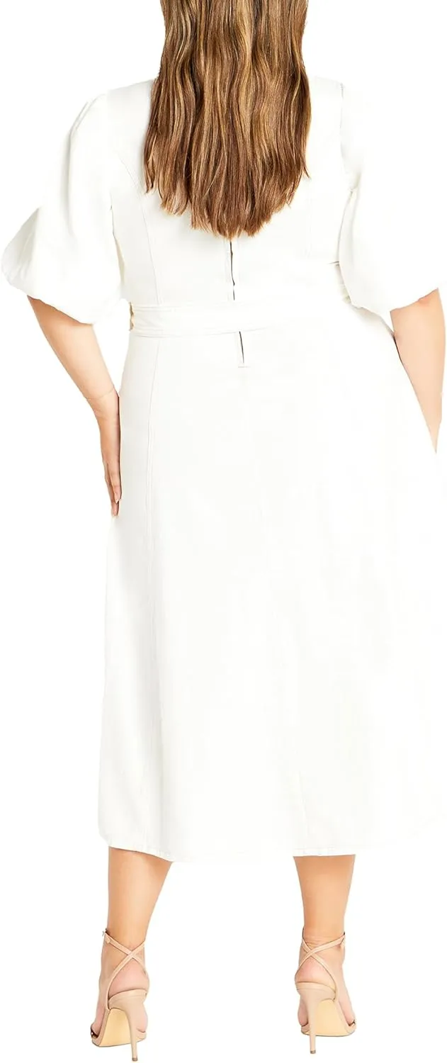 City Chic Women's Citychic Plus Size Dress Denim Delilah