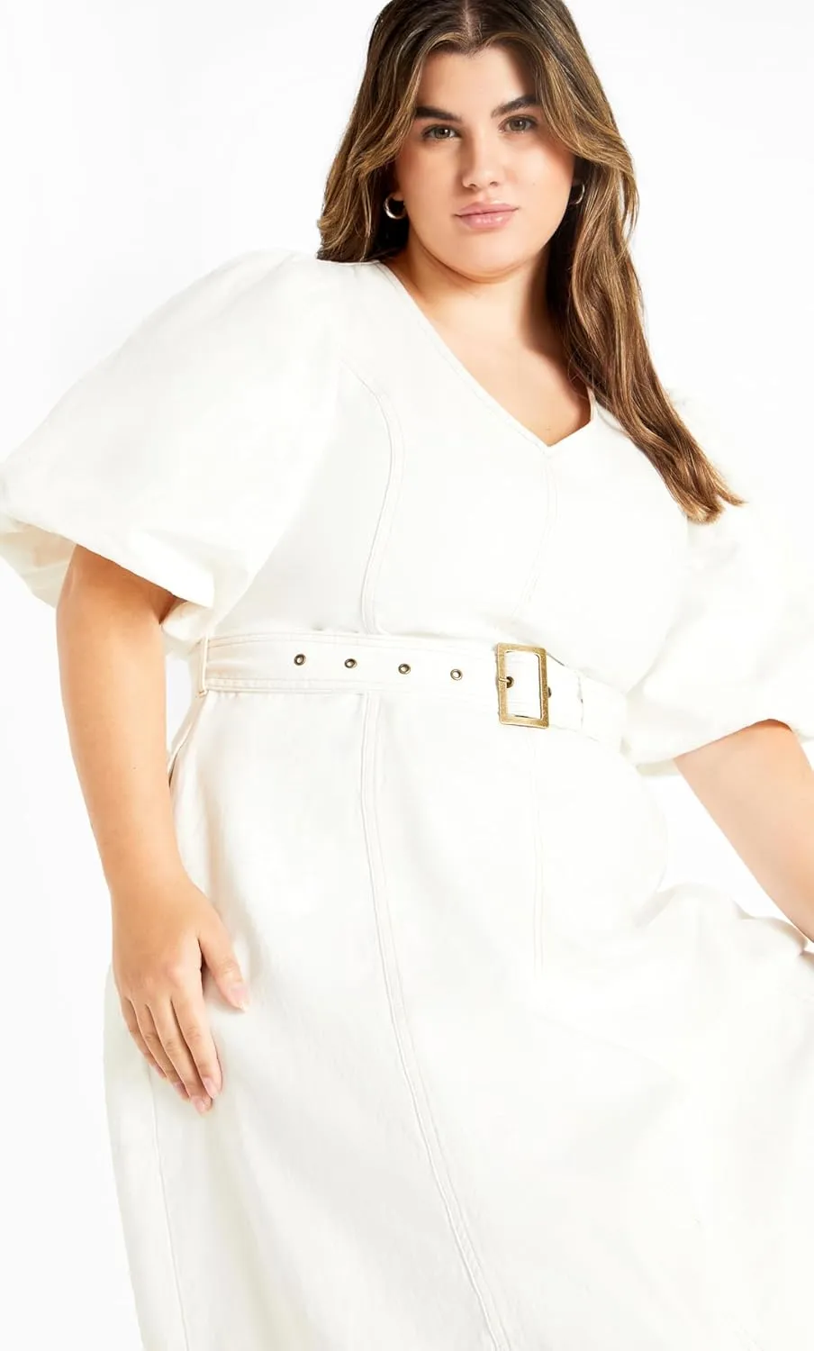 City Chic Women's Citychic Plus Size Dress Denim Delilah