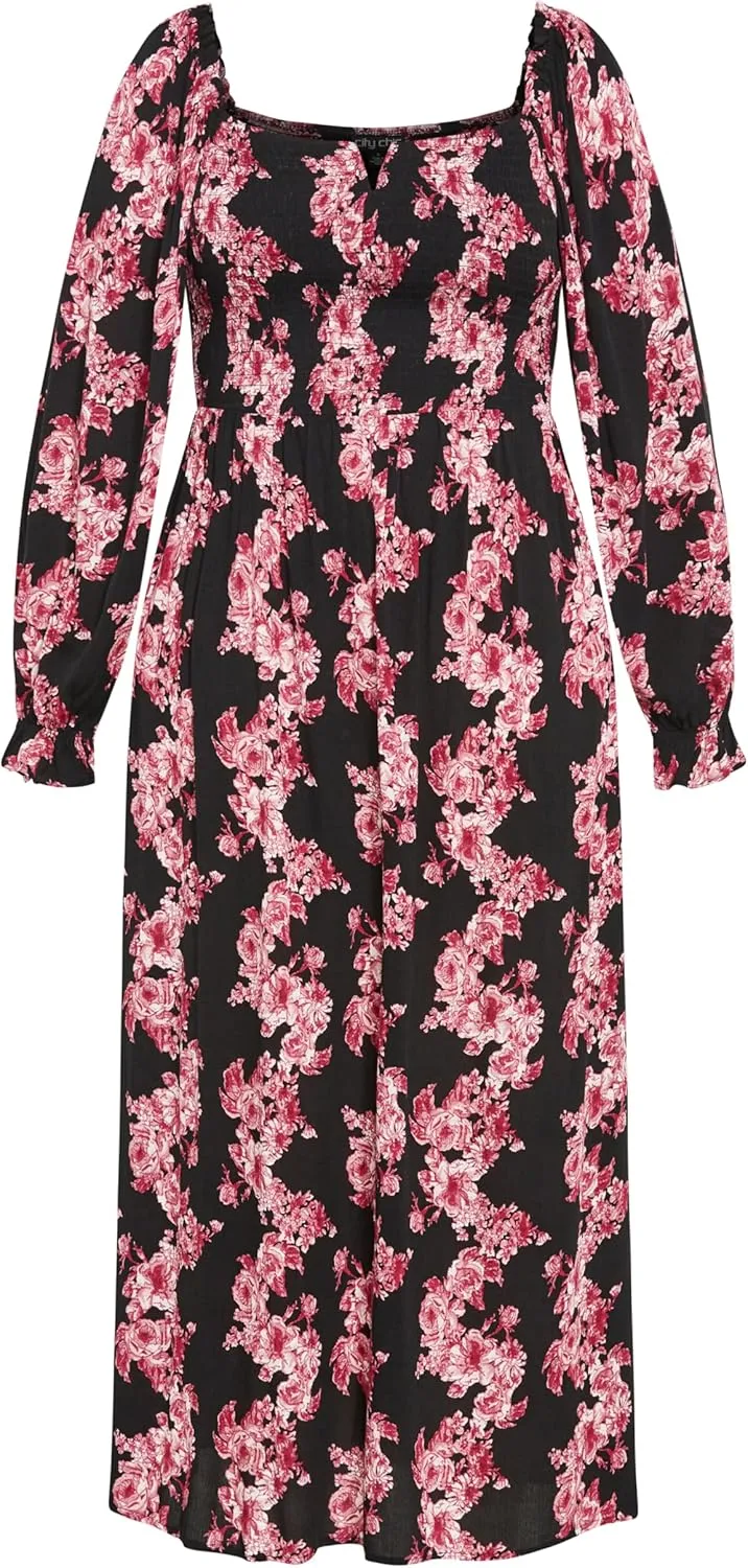 City Chic Women's Plus Size Dress Aurelia PRT