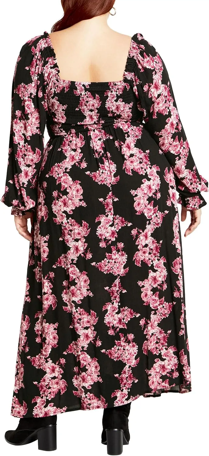 City Chic Women's Plus Size Dress Aurelia PRT