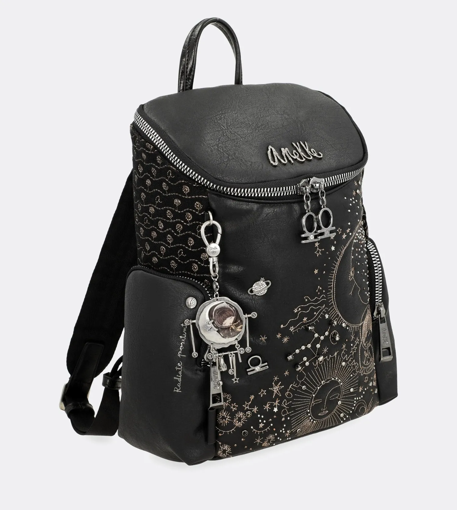 Clean-lined backpack Plug-in zip Gorgeous spirit with a