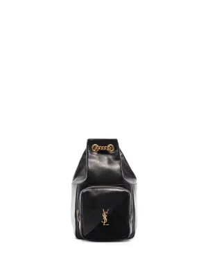 Clean-lined Jamie backpack logo-plaque AI-powered