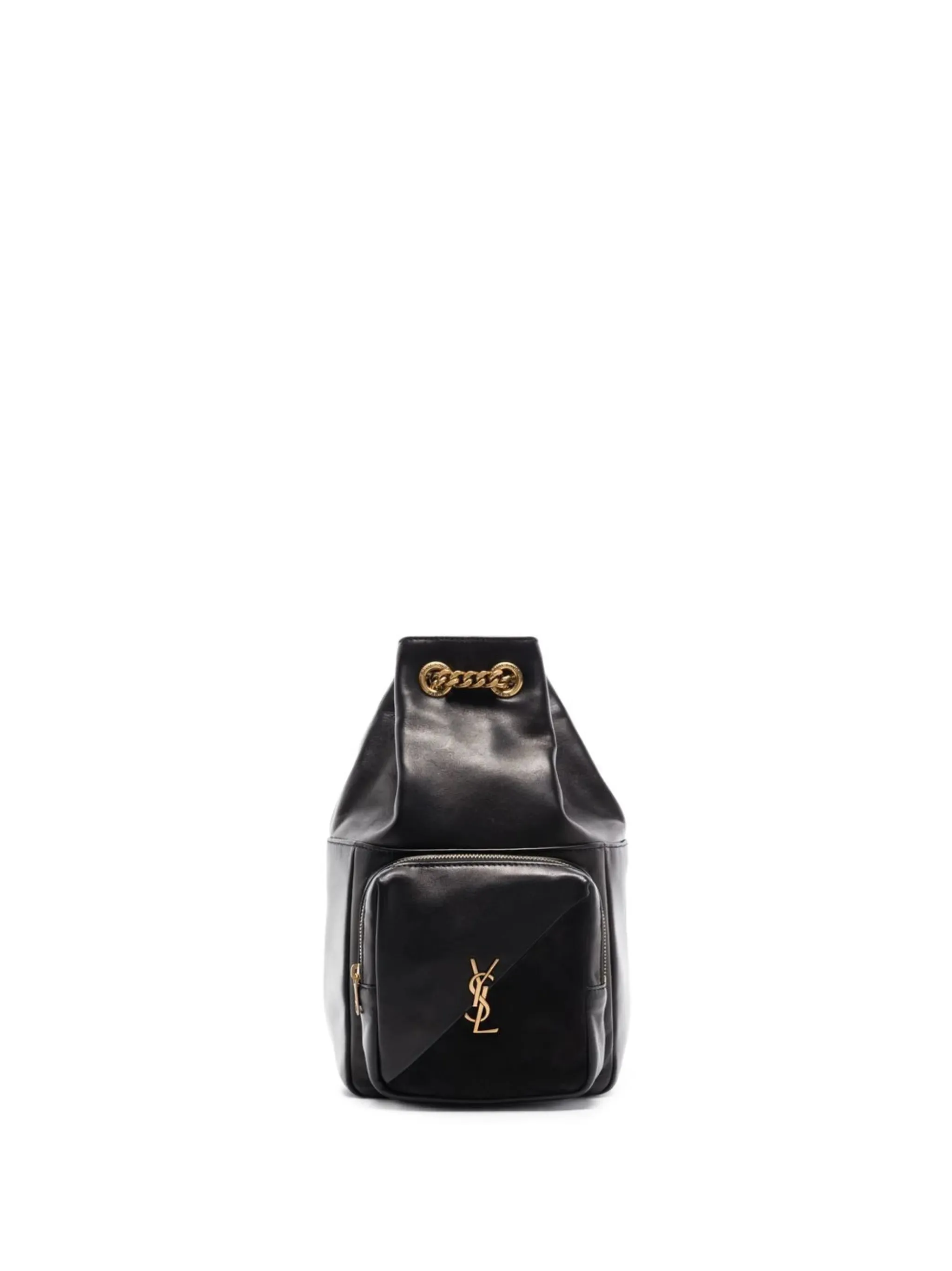 Clean-lined Jamie backpack logo-plaque AI-powered