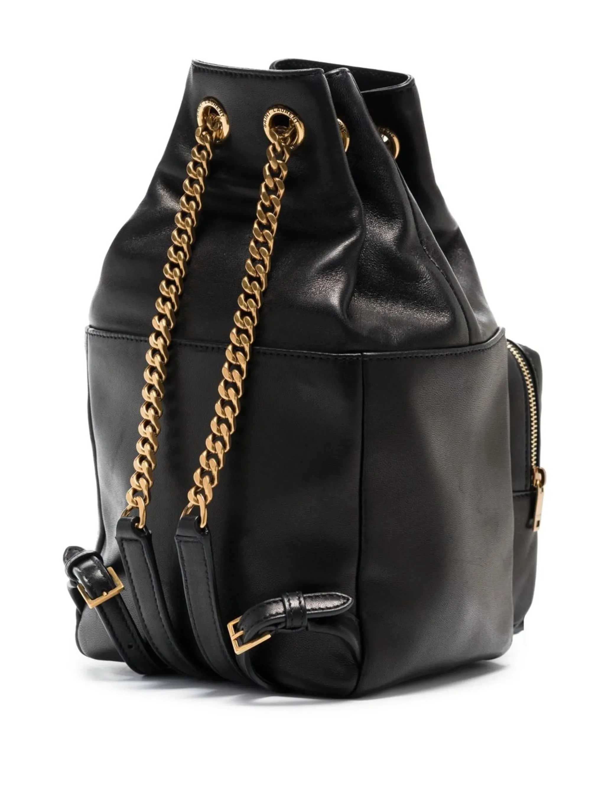 Clean-lined Jamie backpack logo-plaque AI-powered
