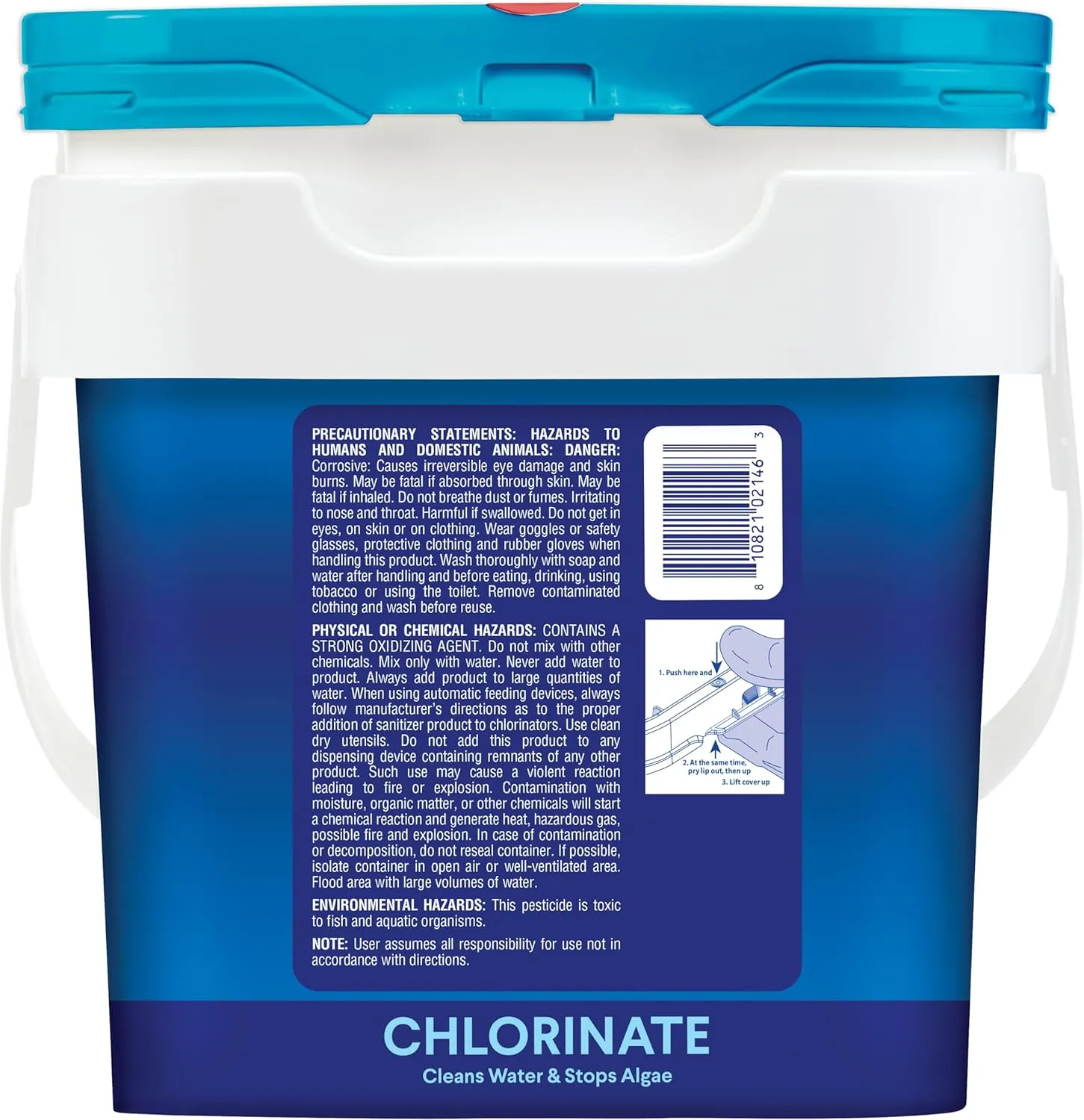 Clorox® Pool&Spa™ XtraBlue 3” Swimming Pool Chlorinating Tablets, Kills Bacteria & Stops Algae (25 LB)