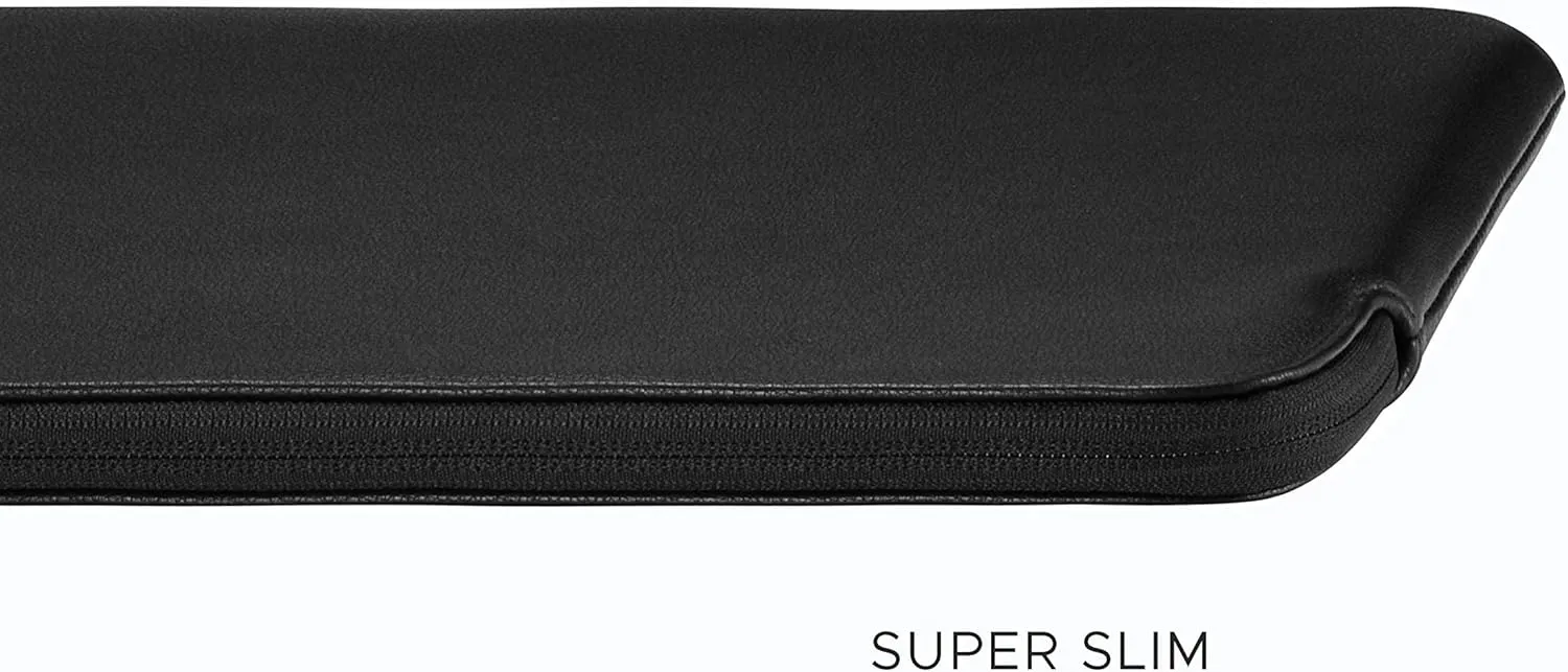 Comfyable Tablet Sleeve Compatible with iPad Air 11" M3 2025, iPad Pro 11 Inch M4 2024 & Smart/Magic Keyboard with Pencil Holder-PU Leather Bag Water-Resistant Slim Case - Black Pebbled