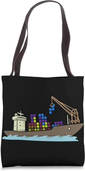 Container Ship Vessel Delivery Seafarer Seaman Cargo Ship Tote Bag
