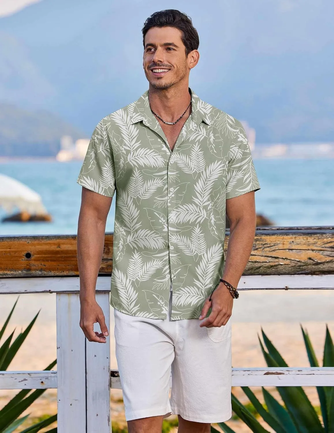 COOFANDY Hawaiian Shirt for Men Short Sleeve Floral Button Down Shirt Tropical Casual Summer Beach Shirts