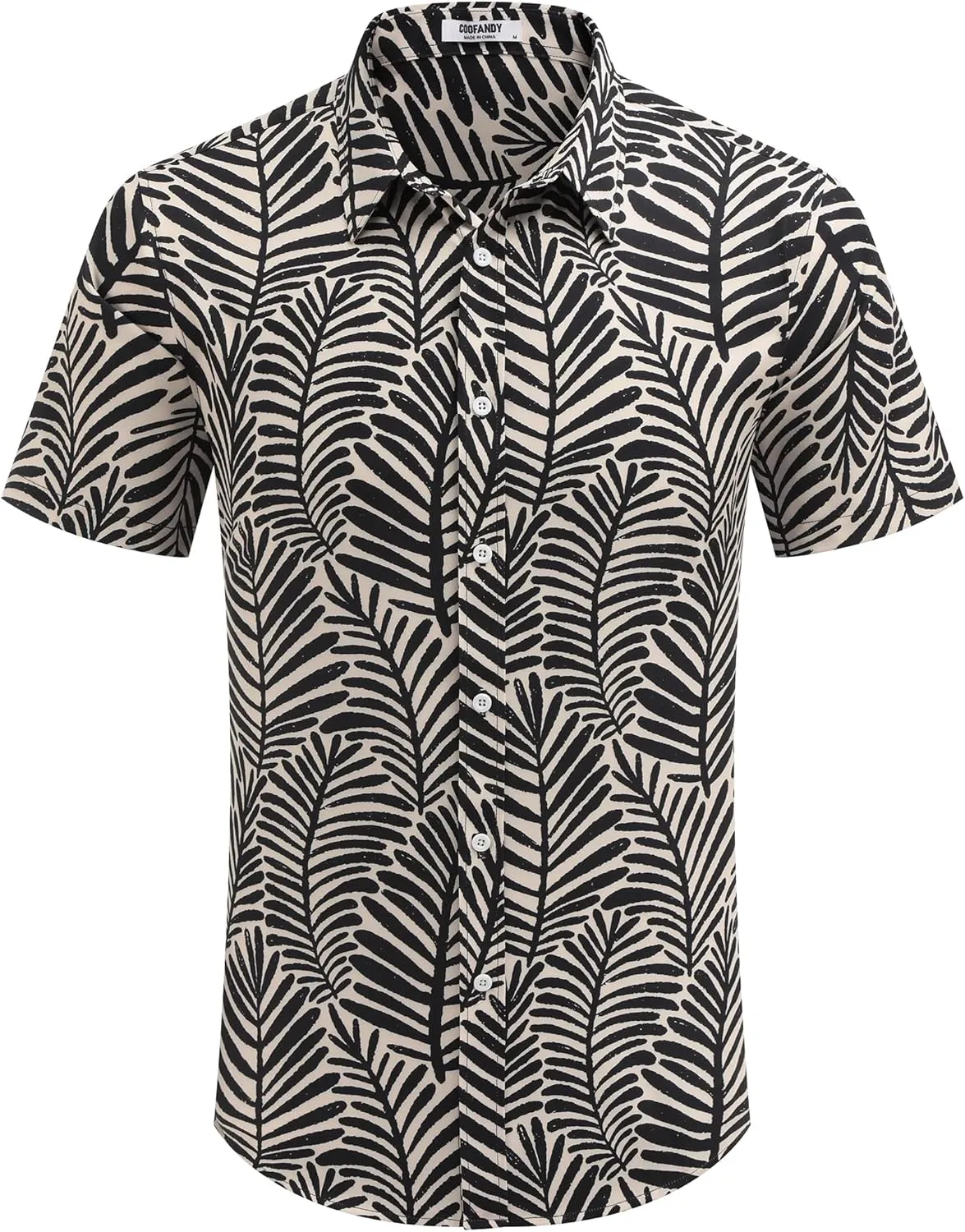 COOFANDY Mens Hawaiian Shirts Short Sleeve Button Down Aloha Shirt Casual Beach Clothes
