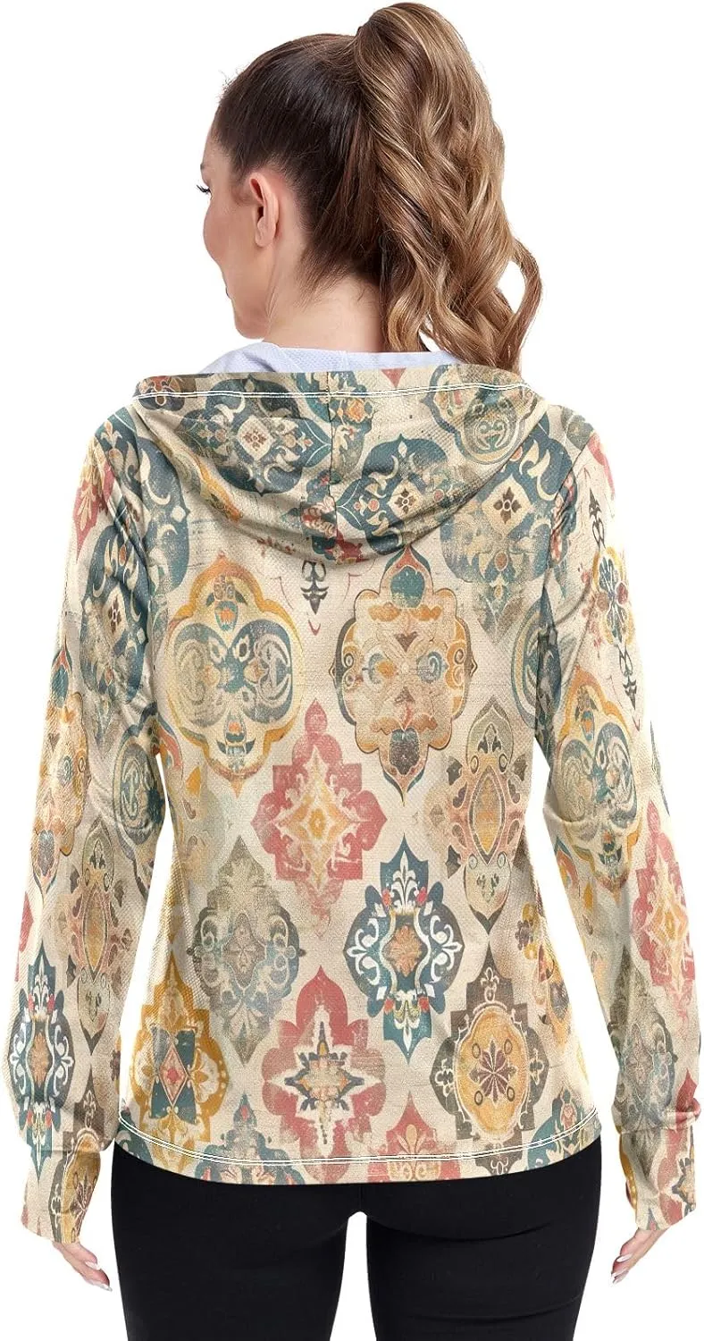 Cute Dogs and Cats Uv Hoodie, Long Sleeve Running Shirts Women, Zip up Shirt Women, Outdoor Jacket Upf 50 