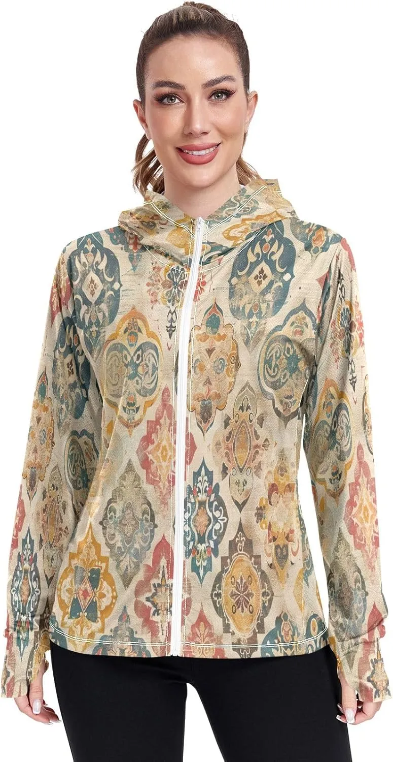 Cute Dogs and Cats Uv Hoodie, Long Sleeve Running Shirts Women, Zip up Shirt Women, Outdoor Jacket Upf 50 