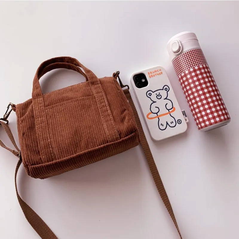 Cyflymder Mini Tote Bag Handbags for Women Girls Purses Casual Autumn and Winter Small Solid Color Shoppers Crossbody Bags