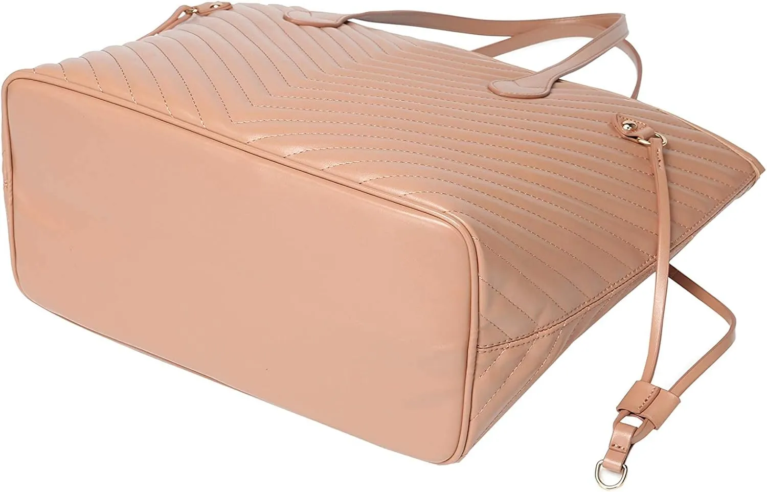 Daisy Rose Tote Shoulder Travel Bag & Matching Clutch PU Vegan Leather