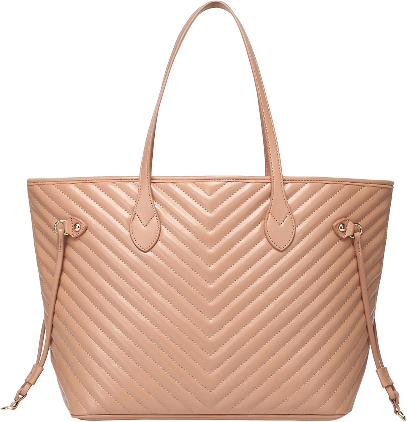 Daisy Rose Tote Shoulder Travel Bag & Matching Clutch PU Vegan Leather