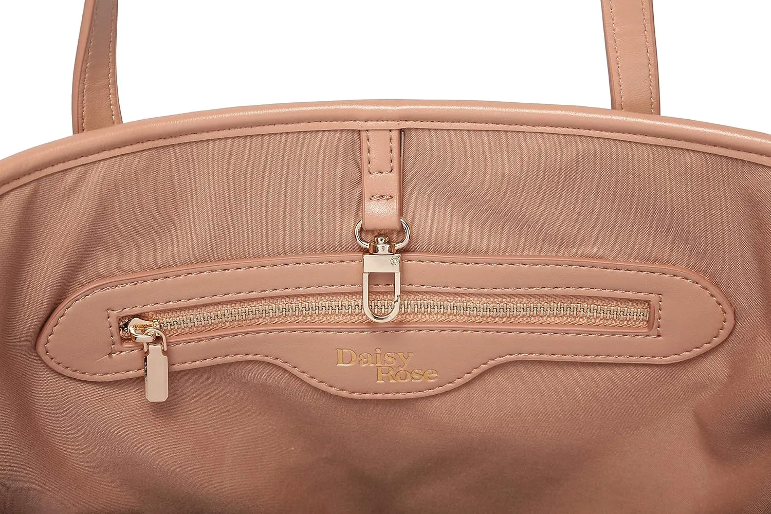 Daisy Rose Tote Shoulder Travel Bag & Matching Clutch PU Vegan Leather