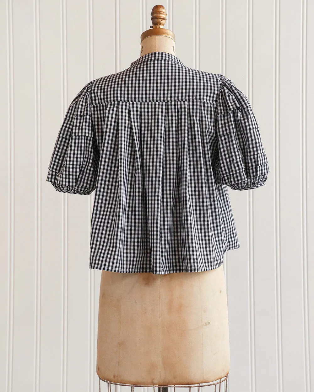 Danya Babydoll Gingham Top