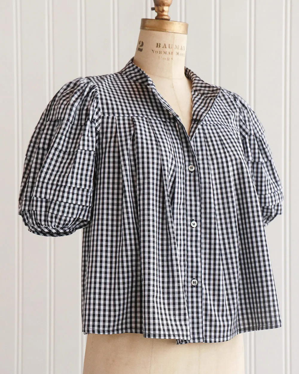 Danya Babydoll Gingham Top