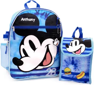 DIBSIES Personalized Kids Backpack with Lunch Bag created using Character Backpack with Lunch Bag (created using Mickey Backpack with Lunch Bag)