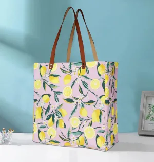 Digital Secure Printed (Pack Canvas Cotton of Tote 1) Bags Shopping Sleek