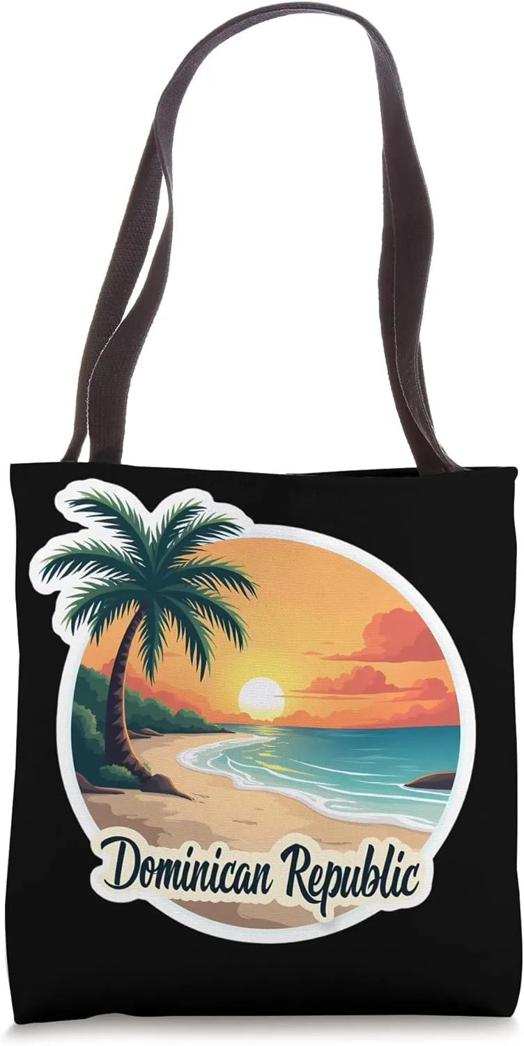Dominican Republic Sunset Beach Summer Sun Vacation Souvenir Tote Bag