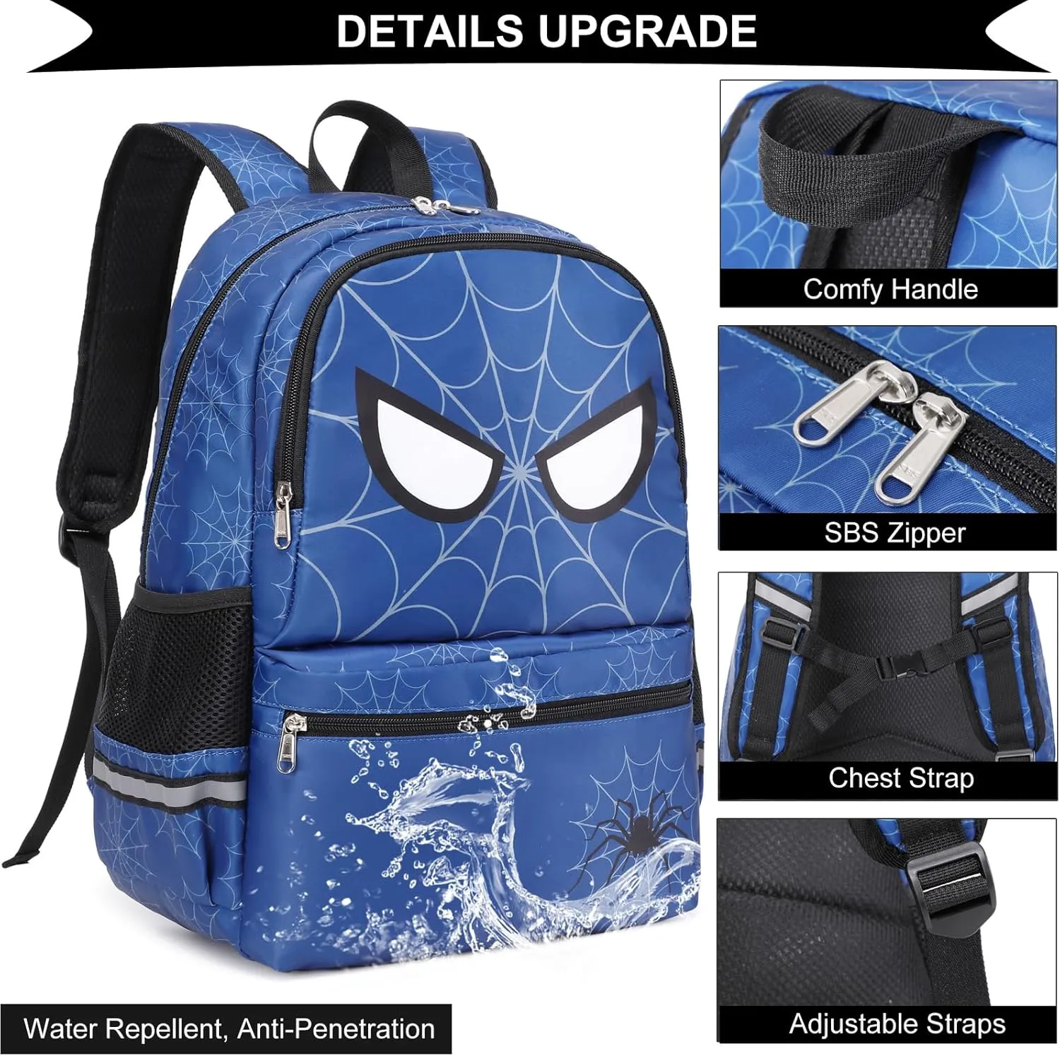 DSIUE School Backpack for Boys, Gamer Boys backpack with Lunch Bag Pencil Case, Bookbag for Boys Kids Backpacks for Elementary School Student