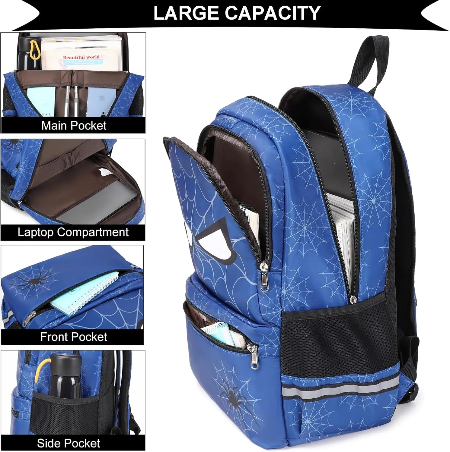 DSIUE School Backpack for Boys, Gamer Boys backpack with Lunch Bag Pencil Case, Bookbag for Boys Kids Backpacks for Elementary School Student