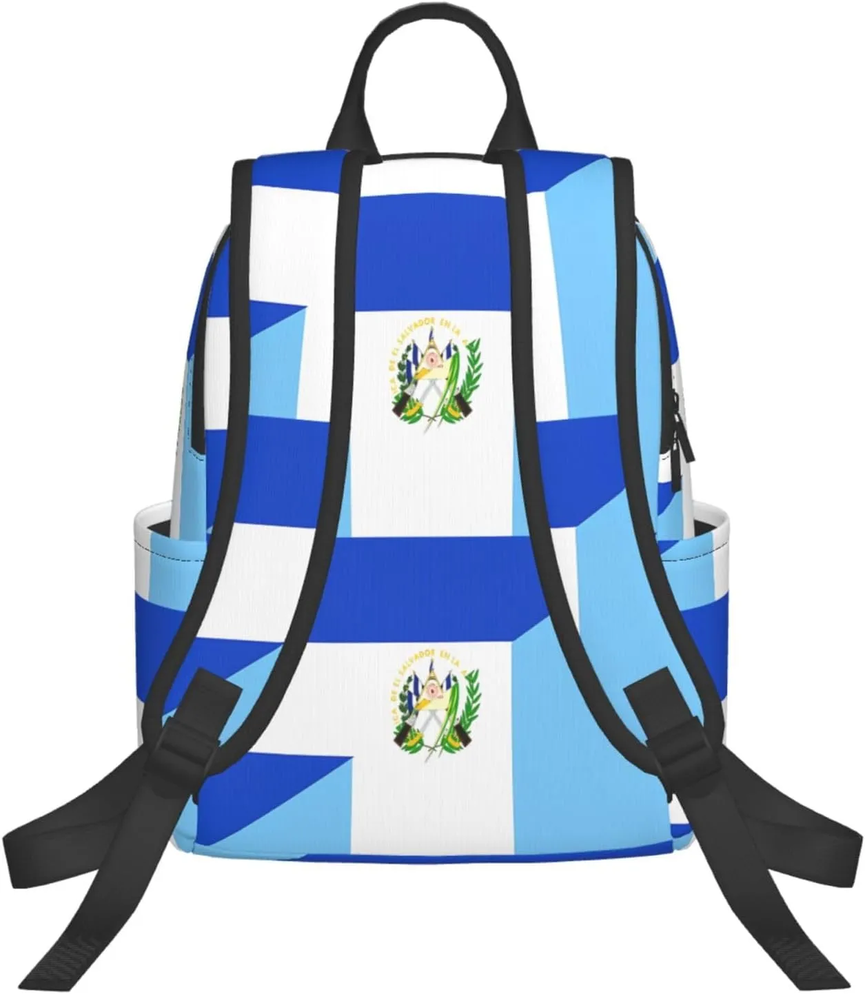 El Salvador Guatemala Guatemalan Flag Casual Laptop Backpack Travel Rucksack Sports Daypack Adjustable Strap Bags with Multi-Pockets for Working Running Camping