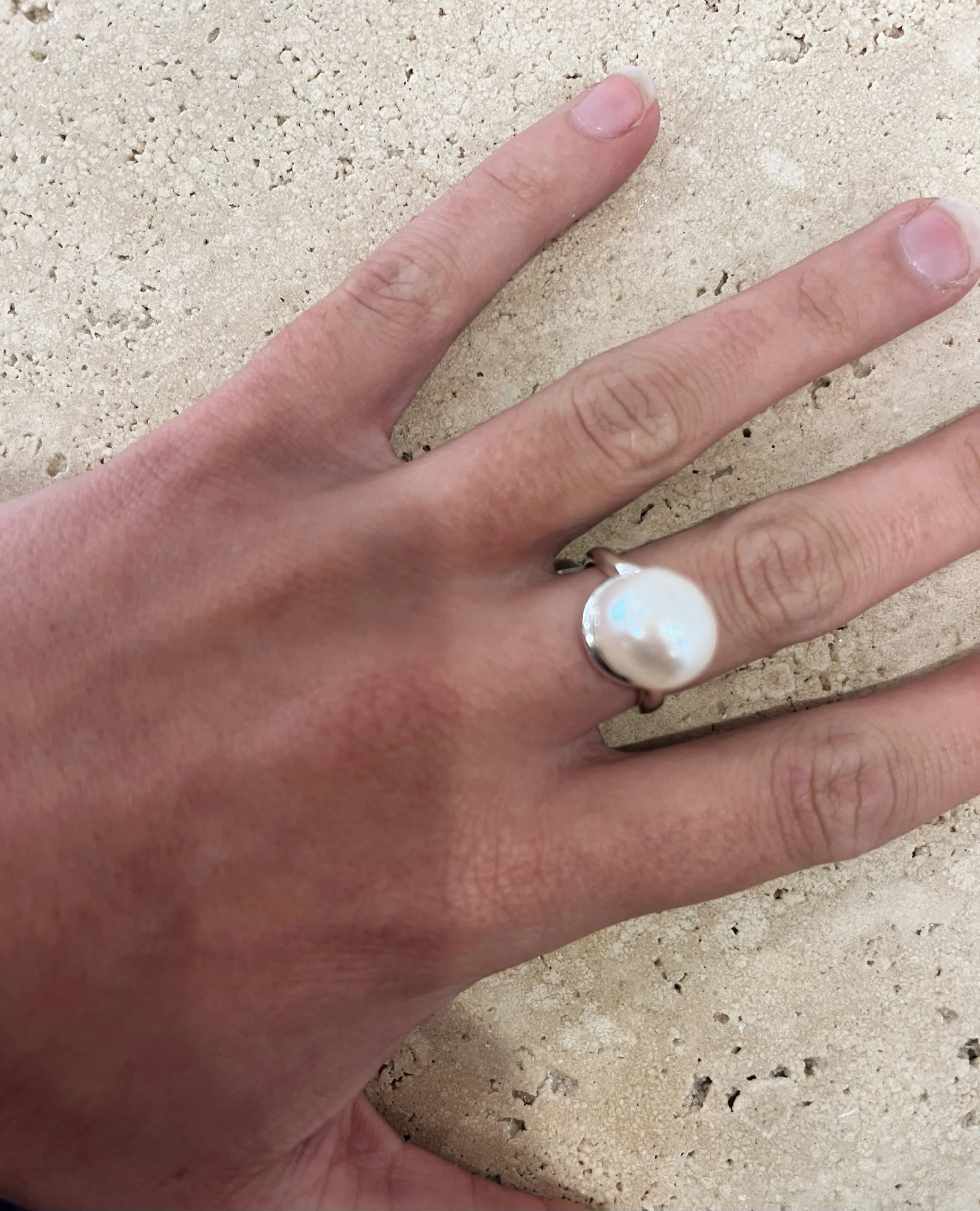 Embrace Pearl Ring