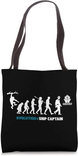 Evolution of Ship Captain Tote Bag