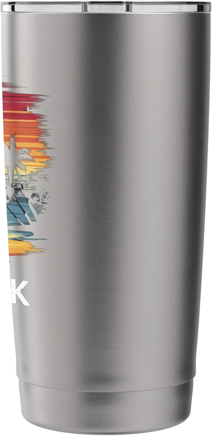 Fenwick Island Delaware Surfboard Surfing Vintage Stainless Steel Insulated Tumbler