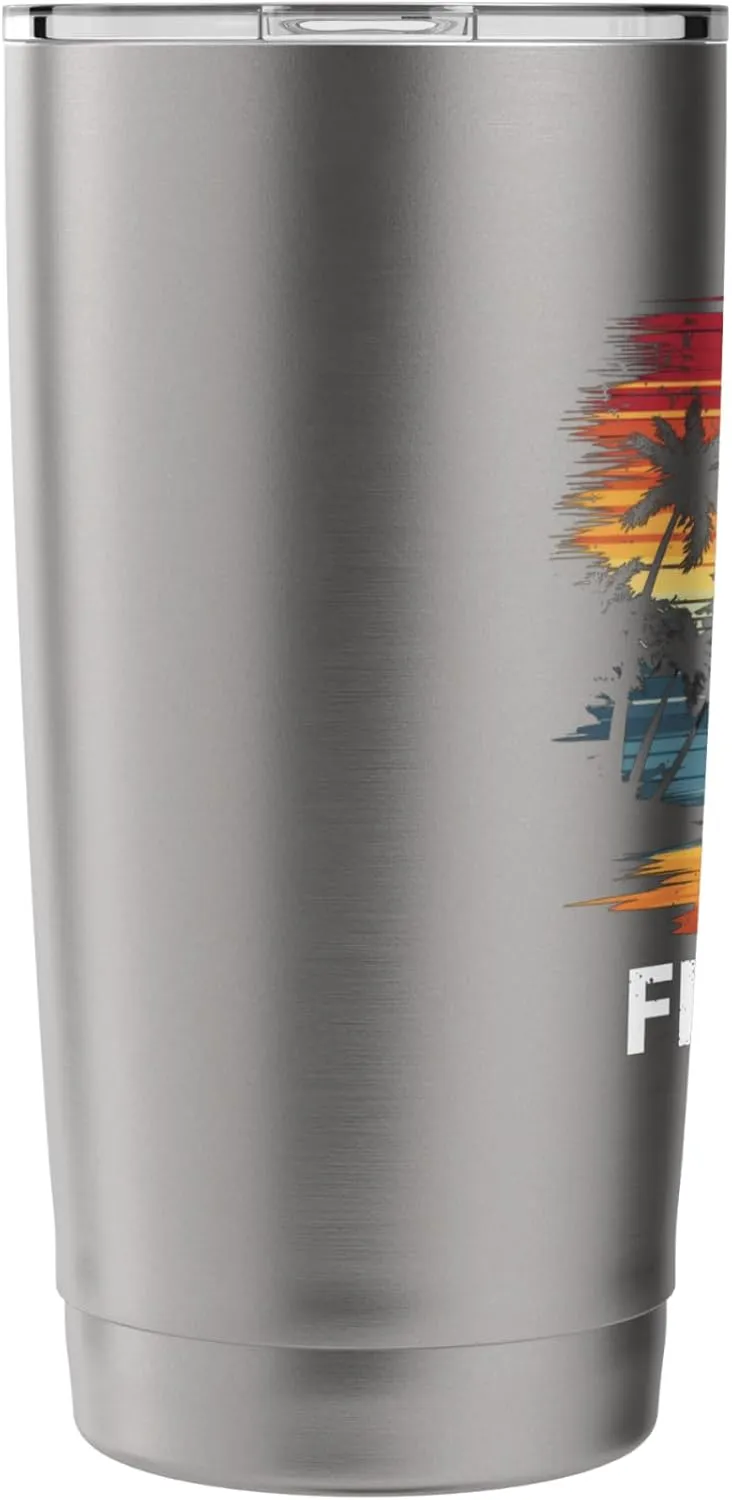 Fenwick Island Delaware Surfboard Surfing Vintage Stainless Steel Insulated Tumbler