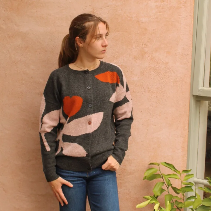 Feride Cardigan - Charcoal