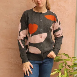 Feride Cardigan - Charcoal