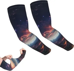 Fish aquarium Arm Sleeves for Men Women Cooling Sleeves Compression Arm Sleeve UV Blocking Protection Sleeve