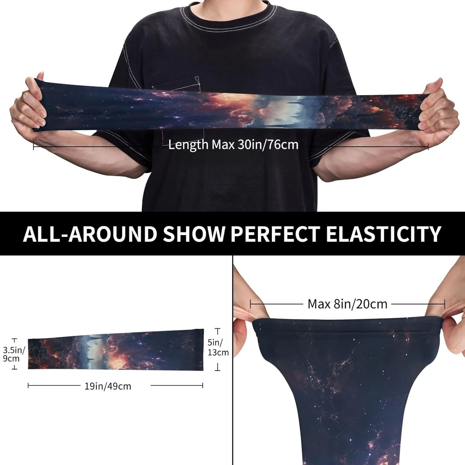 Fish aquarium Arm Sleeves for Men Women Cooling Sleeves Compression Arm Sleeve UV Blocking Protection Sleeve
