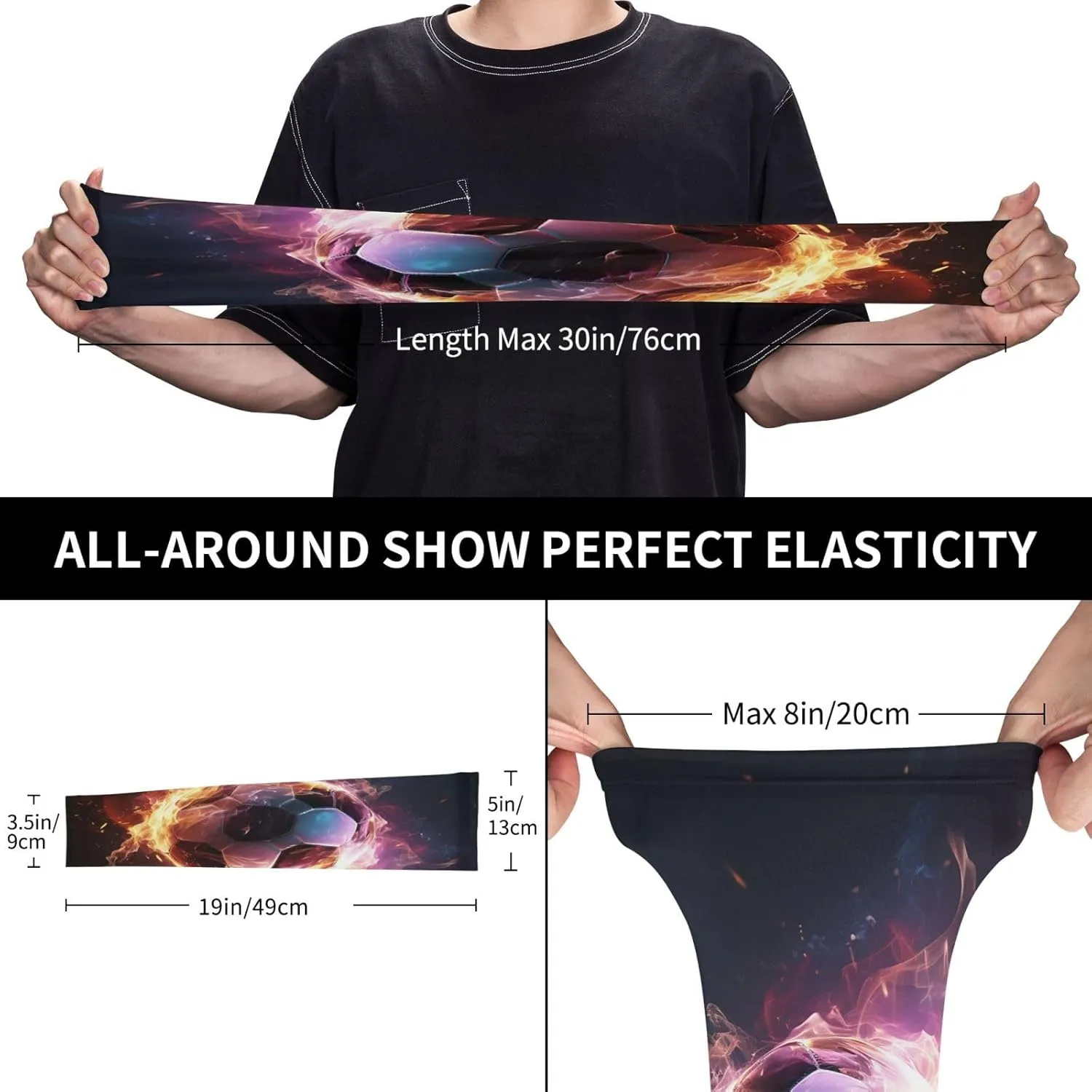 Fish aquarium Arm Sleeves for Men Women Cooling Sleeves Compression Arm Sleeve UV Blocking Protection Sleeve