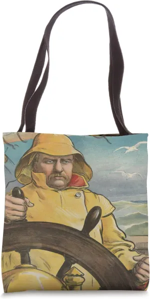 Fisherman at The Helm Illustration (1902) Tote Bag