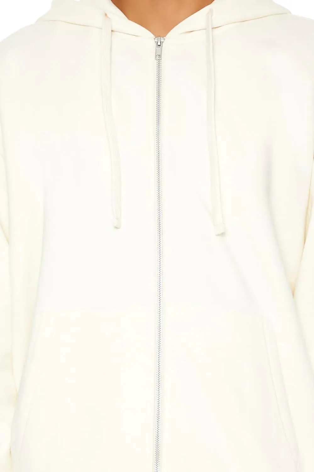Forever 21 Men's Zip-up Drawstring Hoodie