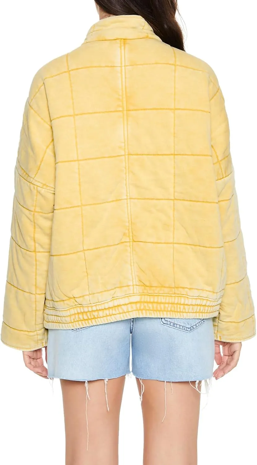 Forever 21 Women's Quilted Zip-up Jacket