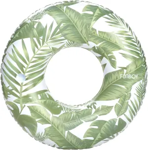 FUNBOY 48" Giant Inflatable Tropical Tube Float, Donut Style Pool Float, Luxury Raft for Summer Pool Parties and Entertainment