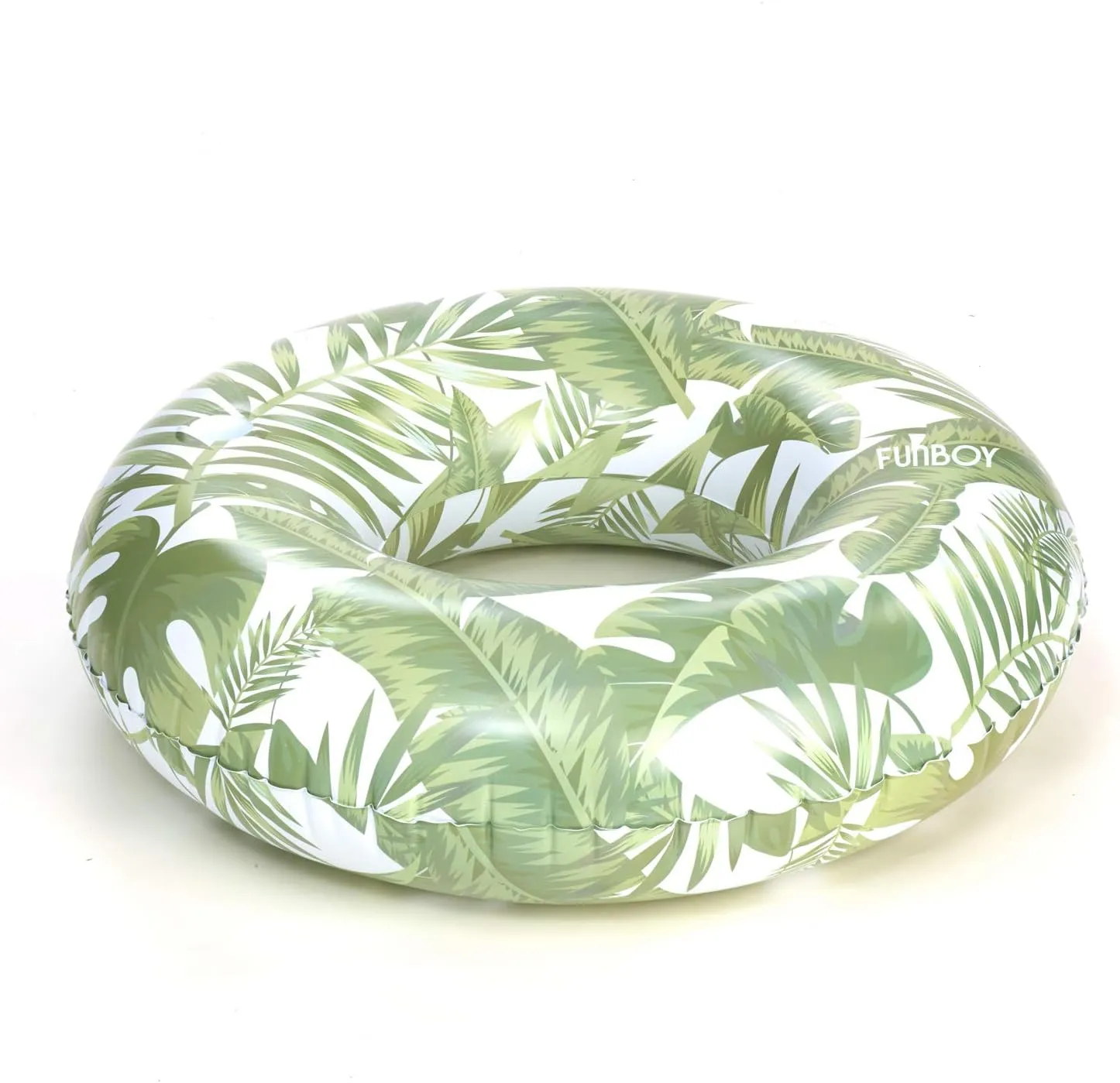 FUNBOY 48" Giant Inflatable Tropical Tube Float, Donut Style Pool Float, Luxury Raft for Summer Pool Parties and Entertainment