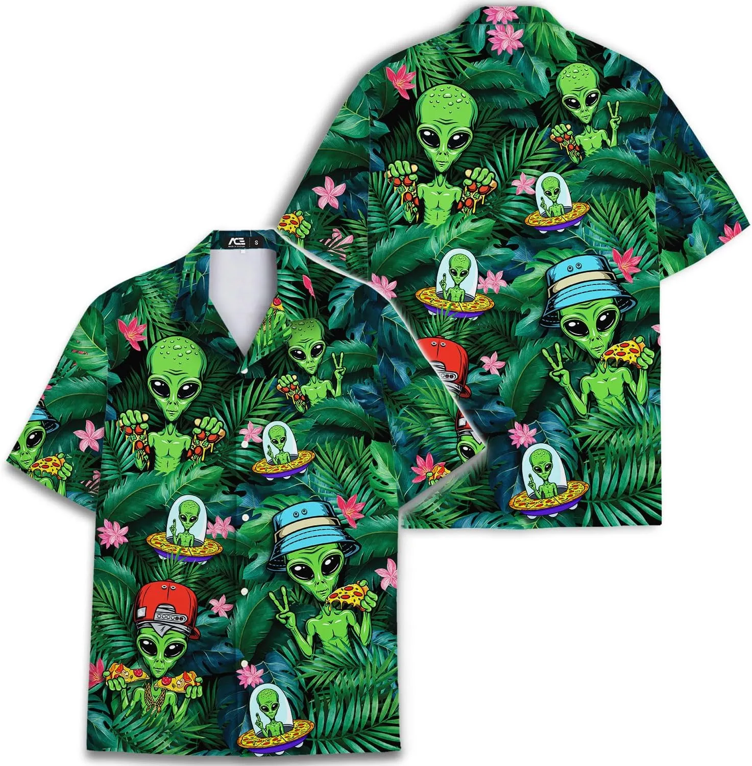 Funny Hawaiian Shirts for Men Palm Beach Shirts Tropical Vacation Shirts O3